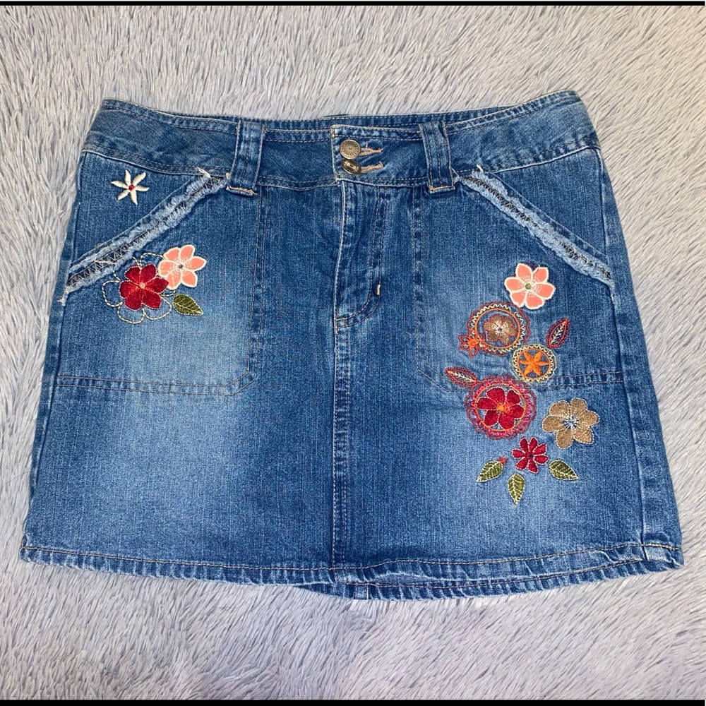 Denim Circo Mini Skirt (XL)